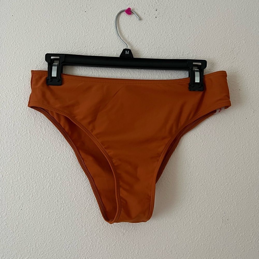 romwe swimming bikini high waist bottom L